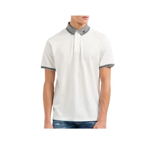 EMPORIO ARMANI SS25 Поло Мужское Белое