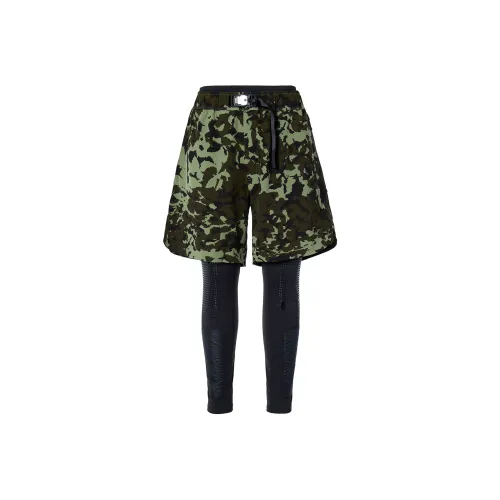 Nike Вязаные тренировочные штаны мужские камуфляж зеленый