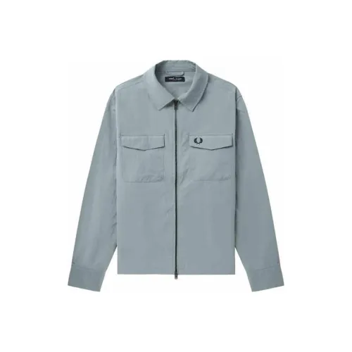 FRED PERRY FW24 Куртка Мужская Светло-Синяя