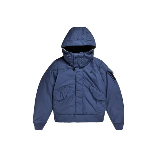 STAR RAW Синий Мужской Пуховик