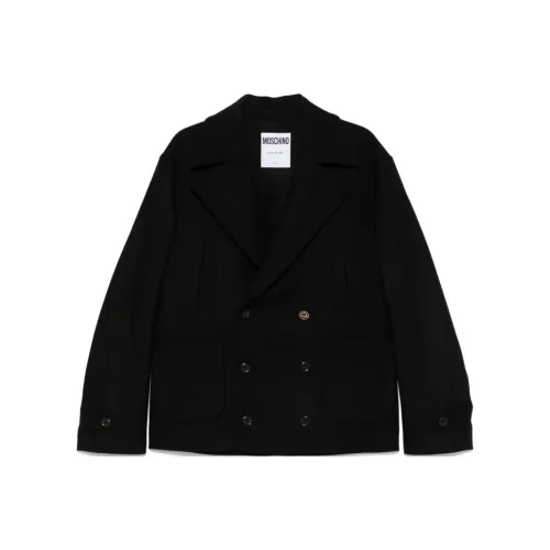 MOSCHINO Мужское черное пальто