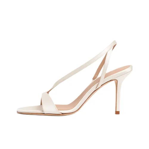 SCAROSSO Paula one Ремень Сандалии 8,5 см Женские Бежевые