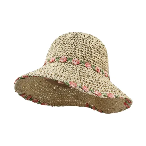 ZANC Соломенная плетеная шляпа с защитой от солнца Унисекс