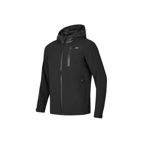 Skechers Куртки и Пальто Мужской Угольный Черный