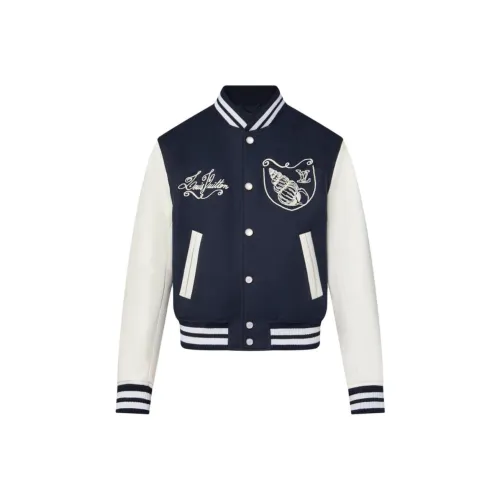 LOUIS VUITTON SS24 Бейсбольная куртка Мужская Морской синий