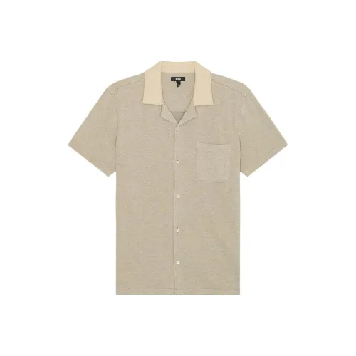PAIGE Бежевые Мужские Рубашки