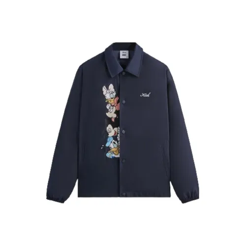 Kith Дисней Co Бренд Темно-синяя Унисекс Куртка