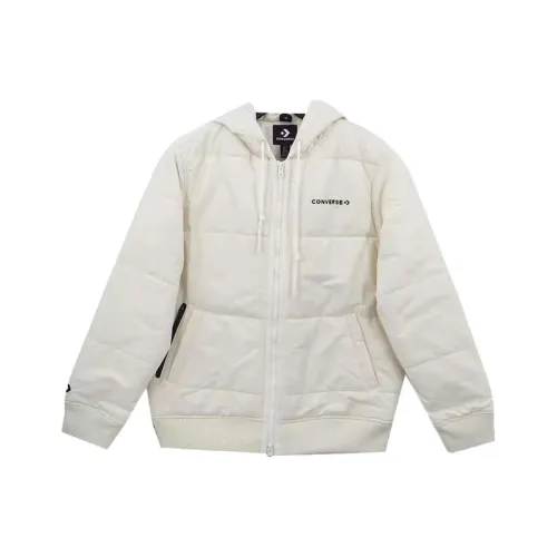 Конверс Хлопковый пуховик унисекс белый