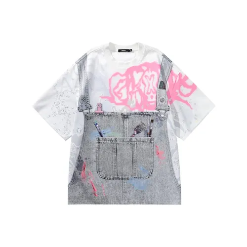 GENANX T-Shirt Унисекс Белый Серый