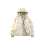 Хаки Хлопковый пуховик с капюшоном [BM06]