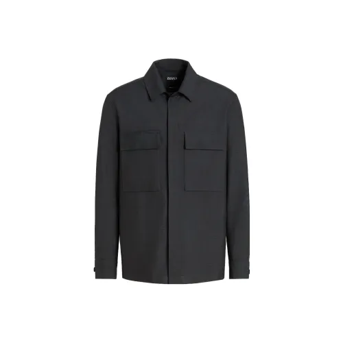 Ermenegildo Zegna Черные Мужские Куртки