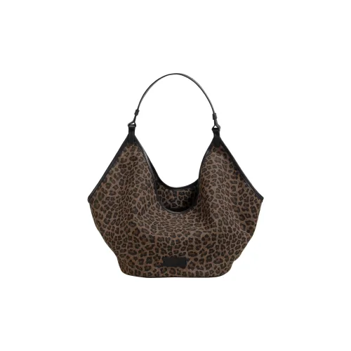 LOSEA Хлопковая ткань Сумка через плечо Большая Женская Темный Леопард