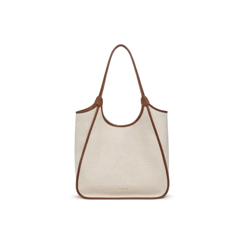 CHARLES KEITH Холст Сумка через плечо Большая Женская Холст Тауповый Бежевый