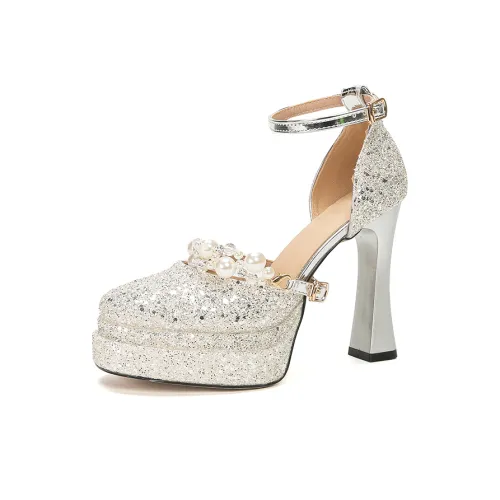 Zubumei Грубый каблук Высокие каблуки Женские