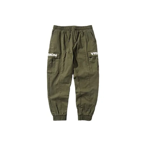 Vision Street Wear Зеленые унисекс брюки карго