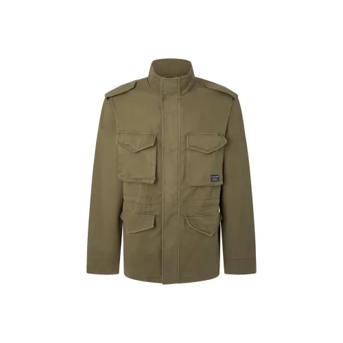 Pepe Jeans Куртки и Пальто Мужской Армейский Зеленый