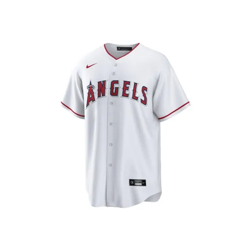 nike X MLB Co Бренд Los Angeles Angels Бейсбольная куртка Мужская Белая