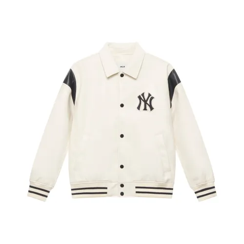 MLB MONOGRAM Коллекция New York Yankees Бейсбольная куртка Унисекс Темный крем