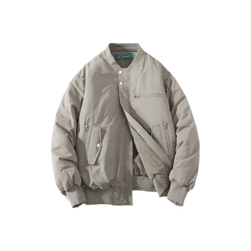 A SQUARE ROOT Бейсбольная куртка Куртка Унисекс Серый