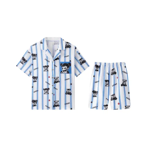 Gongdie x NEZHA LIANMINGKUAN Пижамный комплект унисекс синий белый