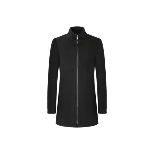 K BOXING Черное мужское пальто