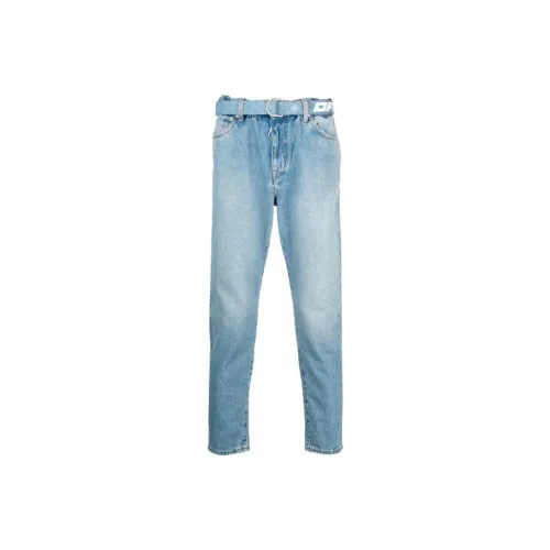 OFF Белый SS21 Синий Мужские Джинсы