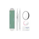 [Ультра-острая нижняя заколка-крючок + Ультра-острая игла] + Маленькое зеркальце + Спиртовая подкладка + [5x] Зеркальце