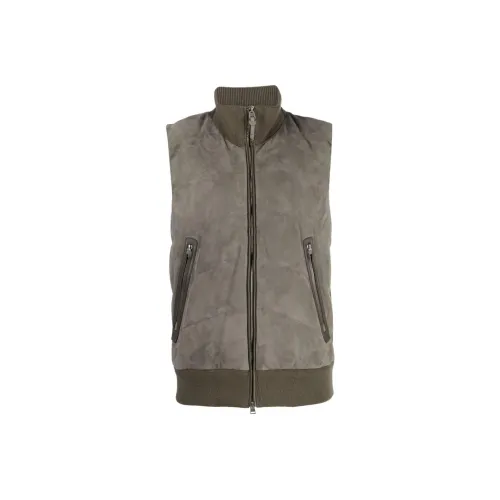 TOM FORD Оливково-зеленый Мужской Пуховый жилет