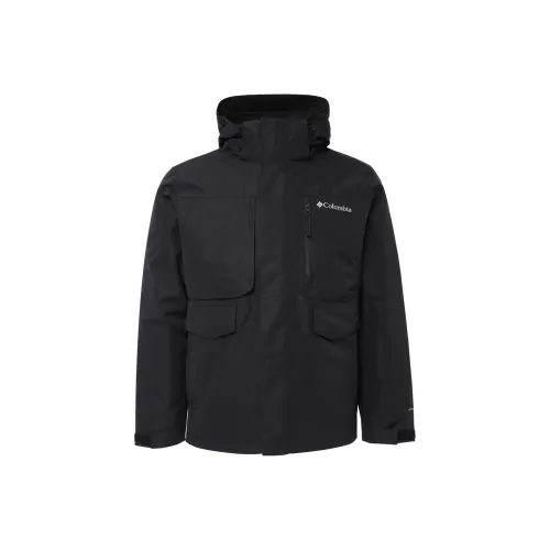 Columbia совместный бренд FW24 Водонепроницаемый Ветрозащитный Устойчивый к истиранию Термический Отражающий тепло Мужская ветровка Черный