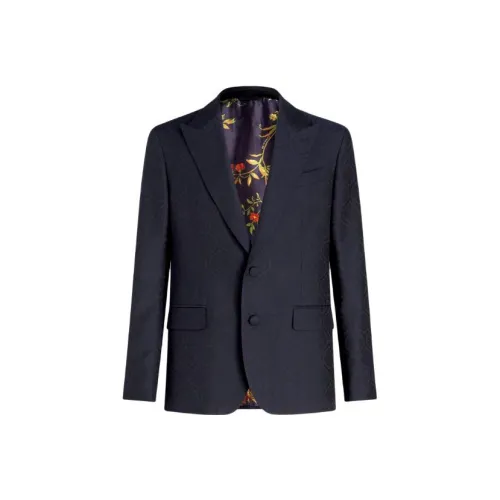 ETRO Мужские куртки морского синего цвета