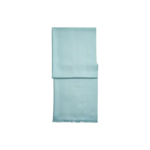 COACH Овечья шерсть кожа вязаные шарфы унисекс синий