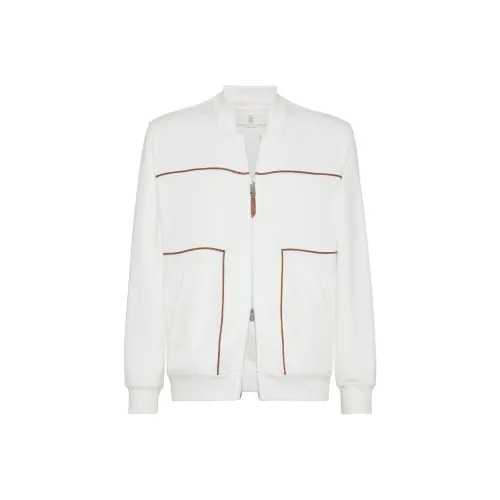 BRUNELLO CUCINELLI Белый Мужской Куртки