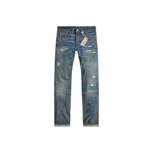 Polo Ralph Lauren SS24 Straight Fit Джинсы Hawley Selvedge Мужские Blue