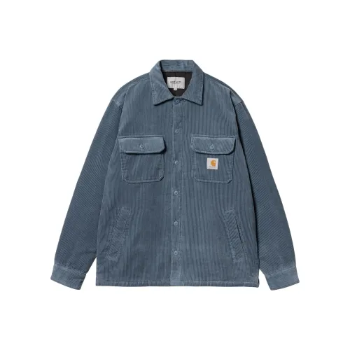 Carhartt WIP SS24 Whitsome Рубашка Jac Куртка Унисекс Серый Синий