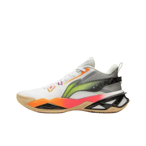 LINING YOUNG Avant Garde FORCE TEAM 5 Детские баскетбольные кроссовки Низкий верх Стандартный белый/Ультраматовый серый Унисекс