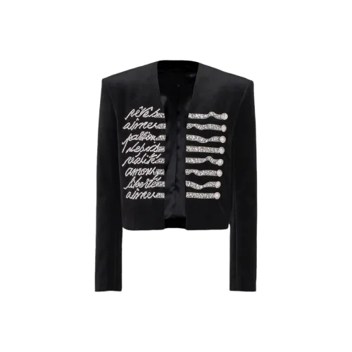 BALMAIN FW24 Куртки и Пальто Мужской Черный