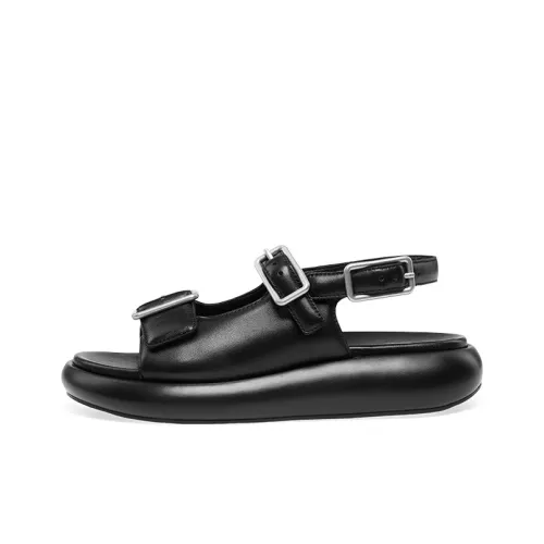 Пепельные VIRGY one ремешок сандалии женские