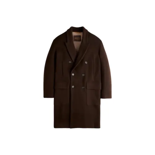 TOD'S Коричневое Мужское Пальто