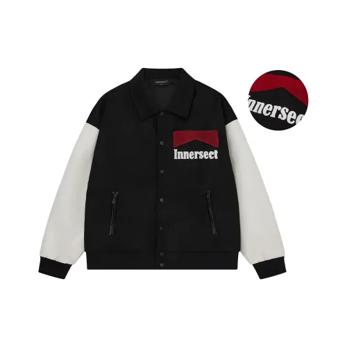 INNERSECT 24FW Осенний Зимний Бейсбол Куртка Унисекс Черный