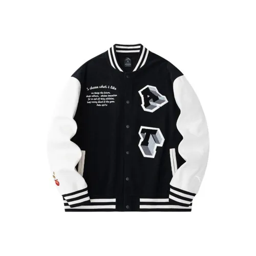 ANTA Life Collection Бейсбольная куртка Унисекс Основной черный Утиный белый