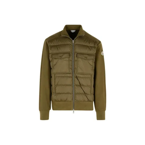 Moncler Пуховик Мужской Армейский Зеленый