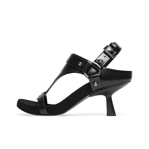 Пепельный One Ремень Сандалии Женские