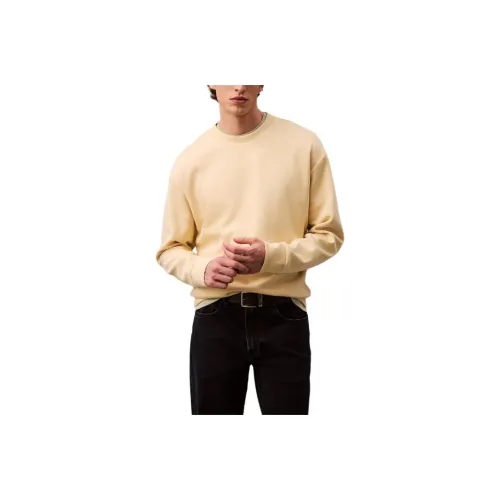 CALVIN KLEIN Толстовка Мужской Тростниковый Желтый