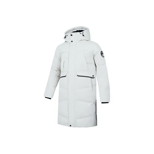 QIAODAN Пуховик Мужской Дымчатый Белый