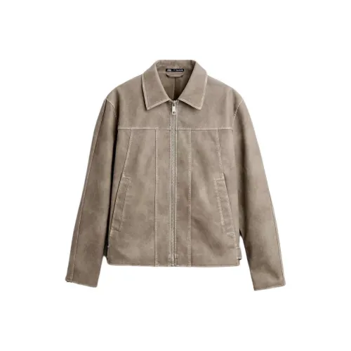 ZARA Бежевый Мужской Куртки