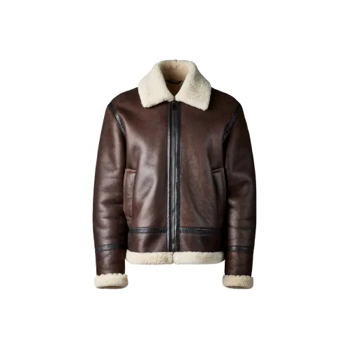 HOGAN Aviator Куртка из овчины коричневый мужские куртки и пальто