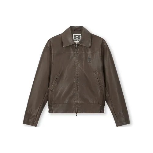 Бейсик крой Куртки и Пальто Унисекс Коричневый