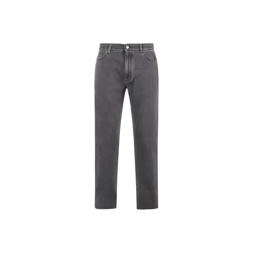 Ermenegildo Zegna Gray Men's Jeans Эргенжильдо Зегна Серые Мужские Джинсы