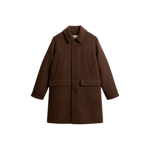 WOOLRICH FW24 Пальто Стандарт Мужской Кофе