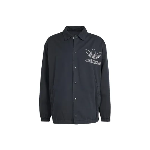Adidas Originals Trefoil ADICOLOR OUTLINE TREFOIL Куртка Куртки Пальто Мужской Черный